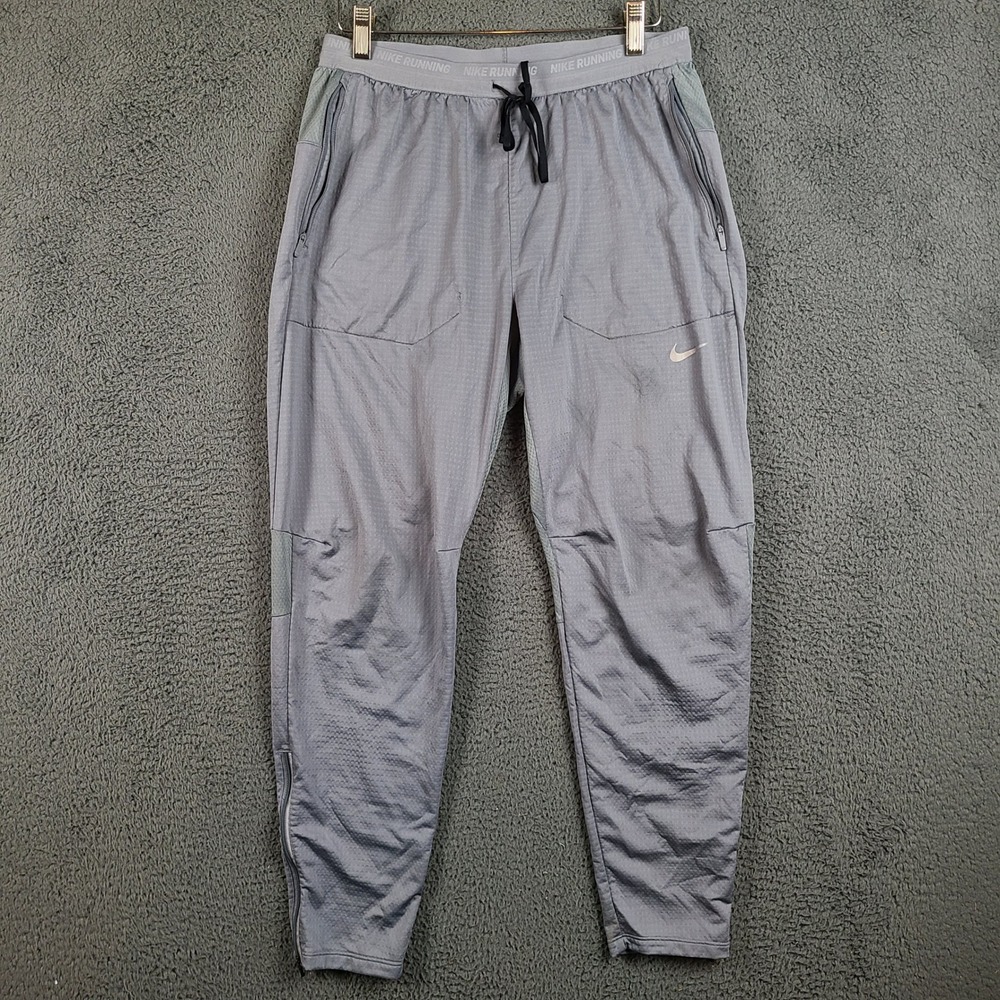 Nike Running Dri-FIT Joggers Mens Medium Grey DQ4740-084 Tapered Track Pants
